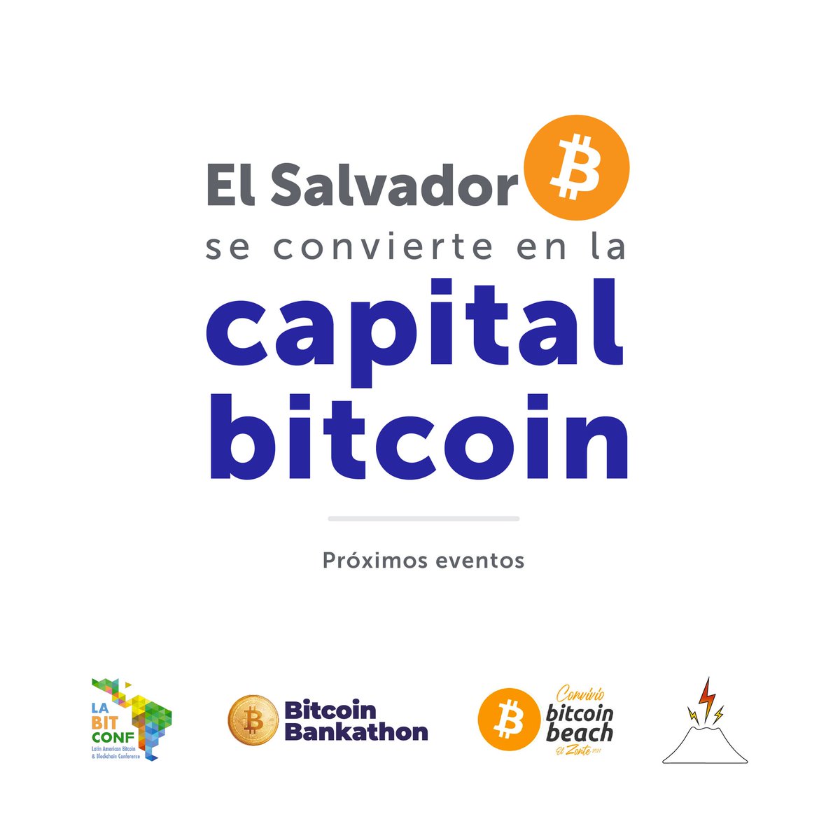 franfuentessv's tweet photo. ⚡️El primer país en adoptar #Bitcoin como moneda de curso legal, es ahora reconocida como la #CapitalBitcoin
Cientos de #Bitcoiners están en El Salvador para participar en la #BitcoinWeek, un encuentro con más de 100 actividades para la promoción y uso de las Critptomonedas. https://t.co/b2SRppeiXo