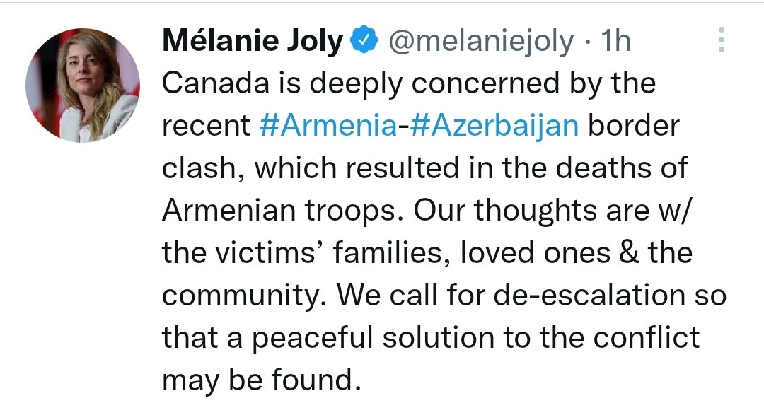 Rhetoric when Russia disrupts border vs. rhetoric when Azerbaijan disrupts border.

This kind of double standard is one of the reasons why Azerbaijan is able to get away with crimes against humanity in plain sight.