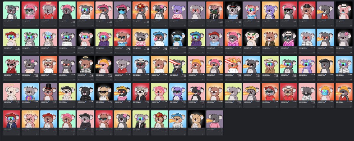 MHodlr's tweet photo. I'm done. For today.
Swept 44 off the floor thanks to @genie_xyz 
Long week coming up ahead
Just my ape wallet:
@KoalaAgencyNFT https://t.co/zttzj9EfHR