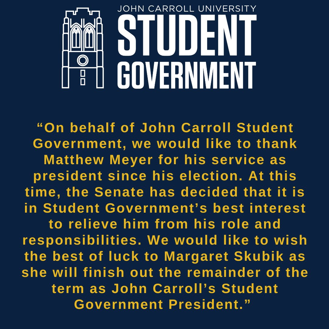 JCU Student Government tweet media