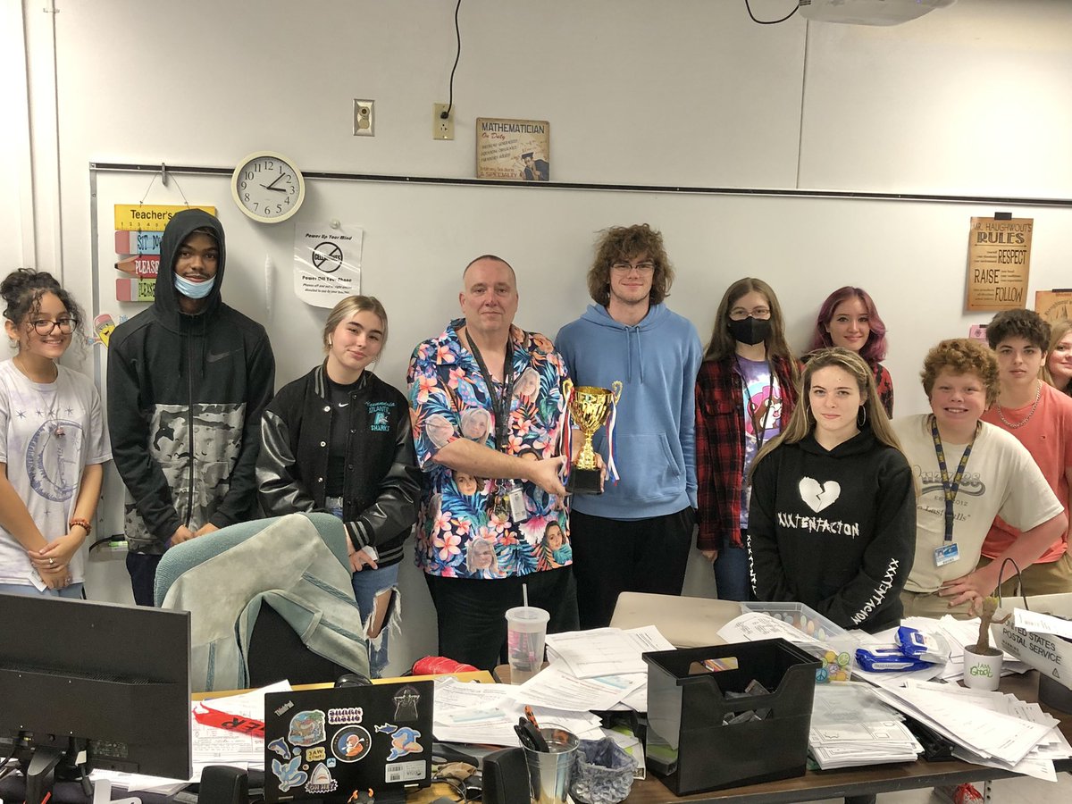 Atlantic High School (@sharksahs) on Twitter photo CONGRATULATIONS to Mr. Haughwout’s 7th period Algebra II class - recipients of the math “traveling trophy” for averaging the highest district interim scores this month! #finsWAYup🙌🏼🦈 <a href="/Watson_VCS/">Jason Watson</a> CONGRATULATIONS to Mr. Haughwout’s 7th period Algebra II class - recipients of the math “traveling trophy” for averaging the highest district interim scores this month! #finsWAYup🙌🏼🦈 <a href="/Watson_VCS/">Jason Watson</a>
