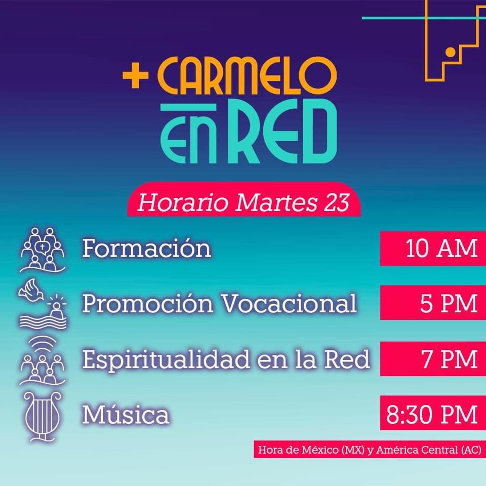 descalzoscol's tweet photo. El próximo martes va a estar genial  😀 Presta atención a las actividades que tendremos! 👀
.
+Carmelo en red / +Espiritualidad https://t.co/G4ytiKVVjX