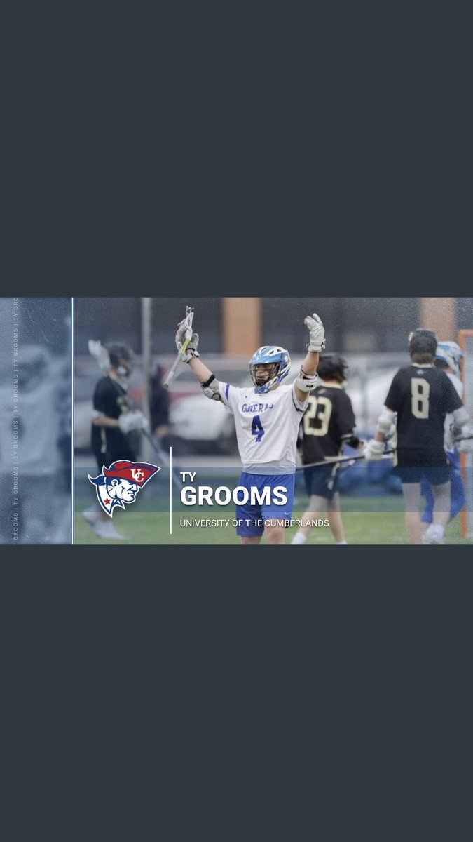 TyGrooms4's tweet photo. Excited to accept an offer to continue my education and lacrosse @UCMensLAX! Couldn’t be more thankful for all the support I’ve received from coaches, teammates, and family. Go Patriots!!! https://t.co/WjVh691Swi
