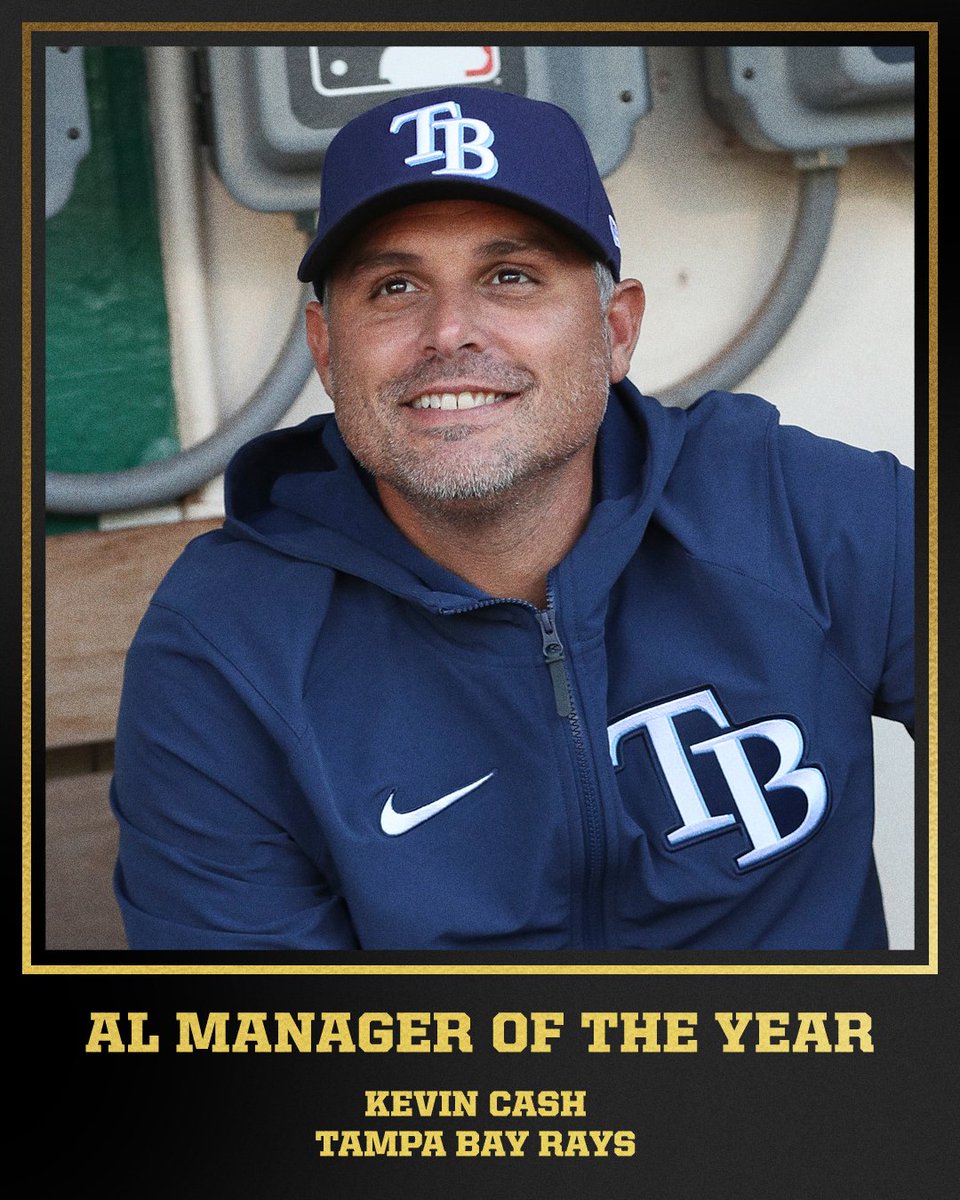 espn's tweet photo. Back-to-back 🏆

Kevin Cash is the 2021 AL Manager of the Year! https://t.co/5WGGqxAO39