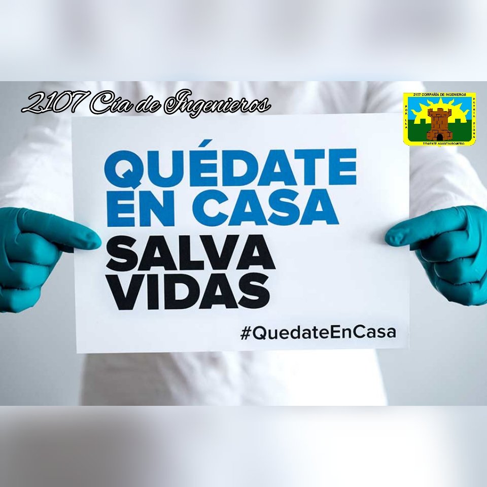 ☣️ #Covid_19 || Cumple con la Cuarentena, si tienes que salir que sea por una causa mayor, toma las previsiones al respecto y solo debe salir un miembro de la familia.
#VacunateyCuidate 
#21BriagadaDeInfanteria 
#EjercitoBicentenario 
#FANBEsSoberania