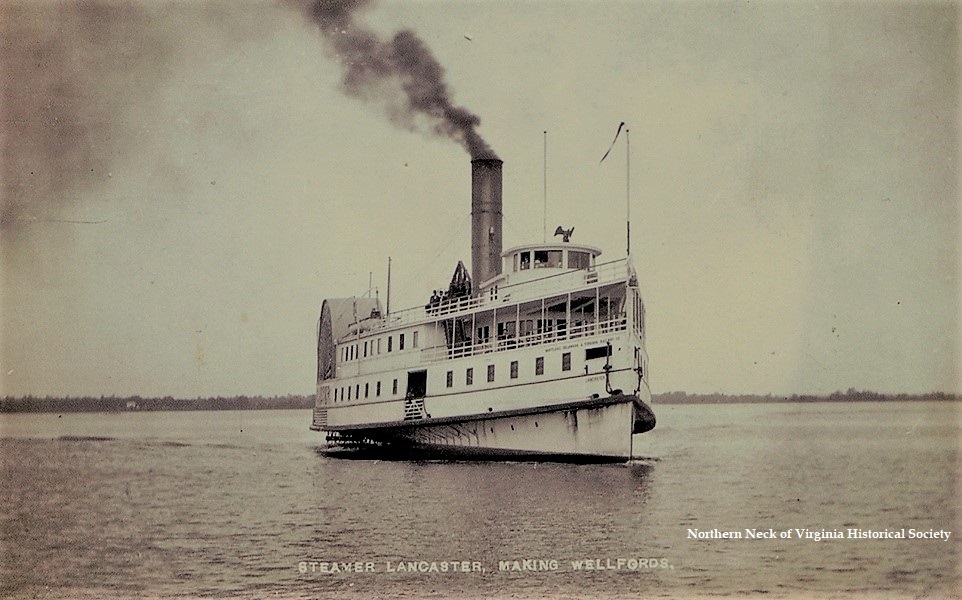 NNVHS's tweet photo. Steamer Lancaster Making Wellfords Wharf, Virginia, ca. 1911.
#NorthernNeckVirginiaHistory #NorthernNeck #Virginia #History #NNVHS https://t.co/pB222QMv6l