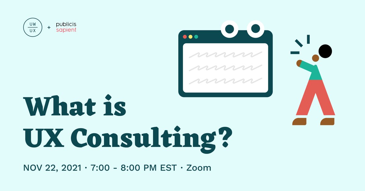Join us next Monday along with four experience designers from <a href="/PublicisSapient/">Publicis Sapient</a> to learn more about how UX integrates with the busy world of consulting, along with the pros and cons of working at a consultancy to see if it fits you!🤝💼 

✨Sign up with the link in our bio!
