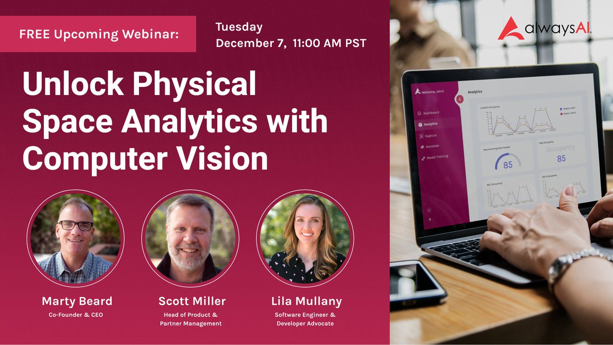 alwaysAI webinar Unlock Physical Space Analytics with Computer Vision