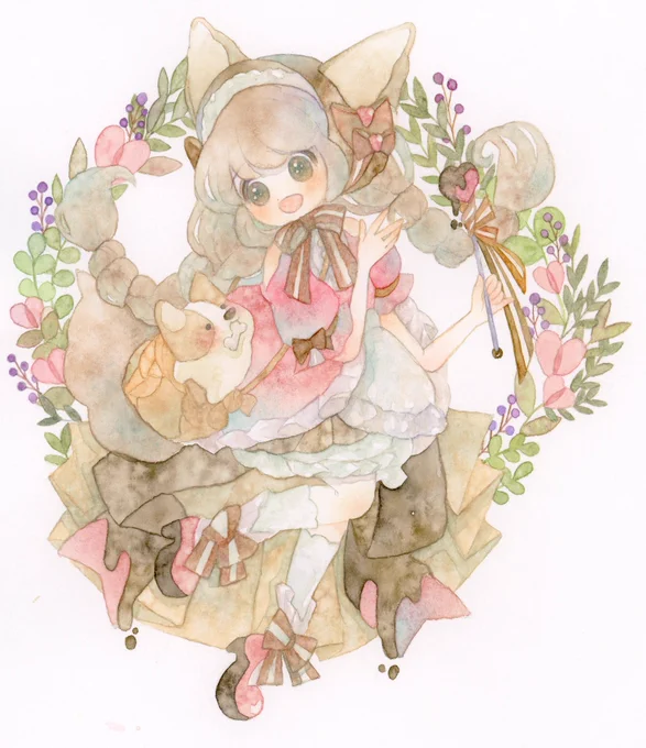 #アナログ絵を流してアナログ民を増やそう

透明水彩しか勝たん❣️ 