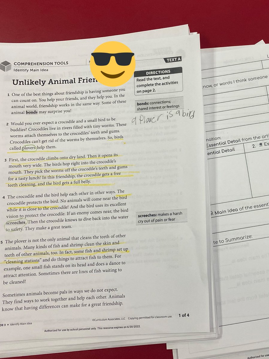 mrsjenngoodman's tweet photo. We’re learning how details prove main ideas. We’re learning how to find details by chopping up a paragraph and sorting. We’re starting slow with multiple reads and a modified #EDUProtocols #minireport https://t.co/Pf8YWaMipg