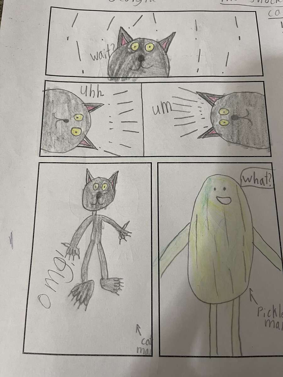 AnnaMarieCarr10's tweet photo. #2ndgraders @NortonCougars @AnnaMarieCarr10 creating cartoons with @NortonArtRoom so creative and fun💜 https://t.co/X0GjhiHepV