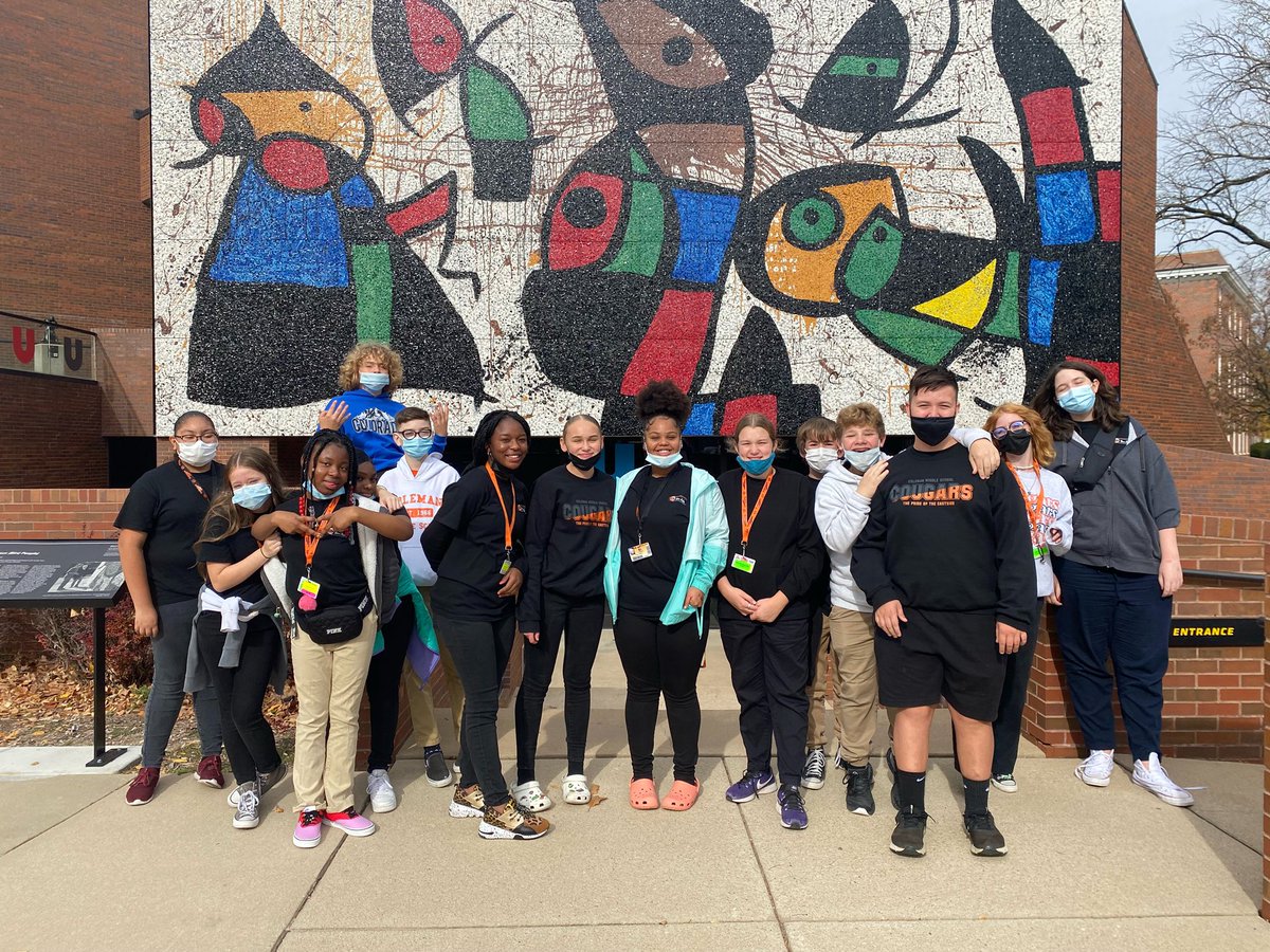 ColemanUSD259's tweet image. 8th grade band students had a great trip to WSU today! 🌾 They participated in a rehearsal with Dr. Oare and sectionals with WSU students. They also ate lunch at Shocker Hall and took a tour of the Ulrich museum. #OneSchoolManyStories #WPSProud #WPSIgniteLearning #WSUNOW