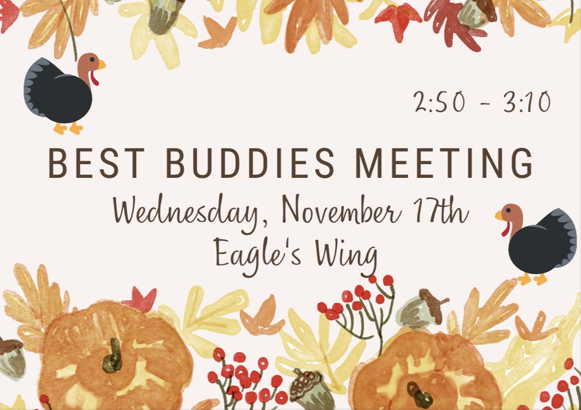 Tomorrow we will be having a meeting in the Eagle’s Wing! Hope you all can make it. #leydenpride #lhsbestbudds <a href="/mtk5683/">Tim Murphy</a> <a href="/J11Kelly/">Jessica Kelly</a> <a href="/M_Lorenz1/">Marianna Lorenz (DeFilippis)</a>