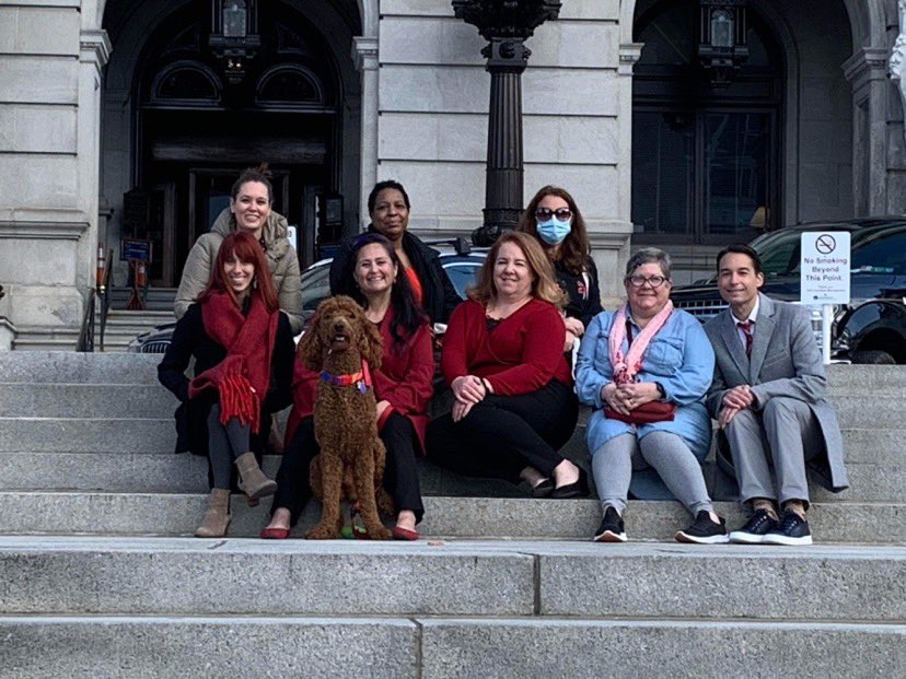 Advocating for students experiencing #hunger and youth #homelessness today during our very own PA Education for Students Experiencing Homelessness Week! #wearred #IWillBeYourVoice <a href="/Center_Schools/">Center for Schools and Communities</a> <a href="/LincolnIU12/">Lincoln IU12</a> <a href="/rlashs/">Red Lion Area SHS</a> @RepDonnaBullick <a href="/BrianSimsPA/">Brian Sims 🌈</a> <a href="/peter_schweyer/">Peter Schweyer</a> <a href="/JohnFetterman/">John Fetterman</a>