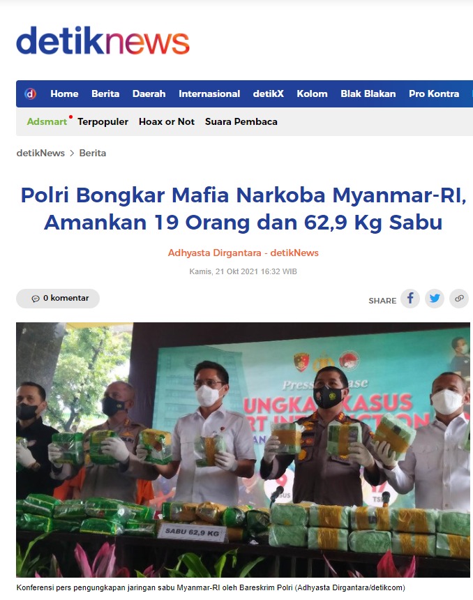 SPKTPOLDAJATENG's tweet photo. Dari pembongkaran 4 kasus penyelundupan narkoba, Polri berhasil meringkus 19 tersangka

#KinerjaPolriPresisi
Tindak Tegas Kejahatan https://t.co/g8wqgL8EJl