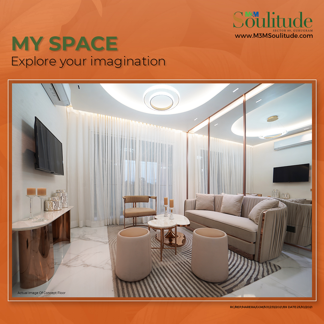 M3MIndiaPvtLtd's tweet photo. Create your version of soulful living!
With M3M Soulitude's My Space you get the freedom to personalise your space as per your taste & preferences. Give wings to your imagination and experience soulful living.
#M3M #M3MIndia #M3MSoulitude #Sector89 #Gurugram #GurgaonLuxuryFloors https://t.co/kSsNVaYY2o