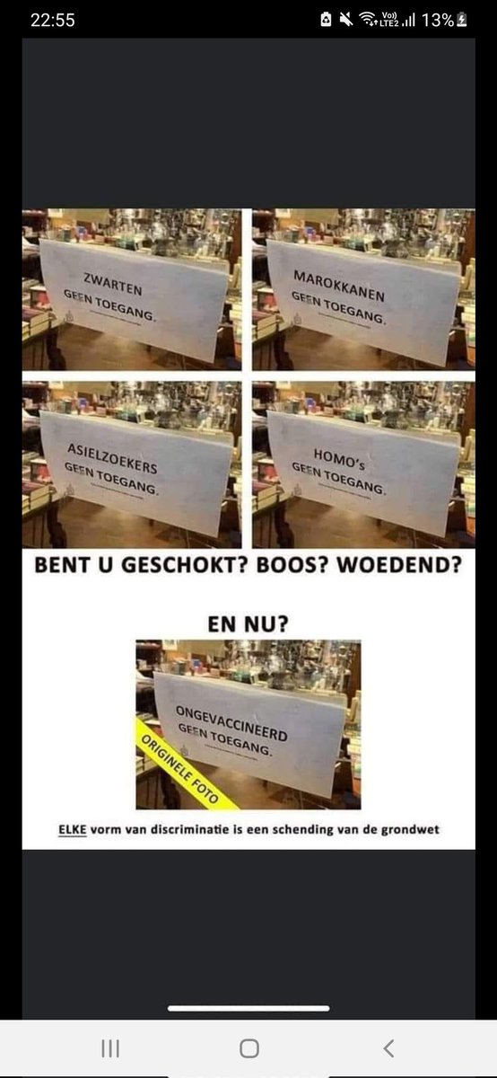 NEE, ongevaccineerd zijn is een KEUZE!!!