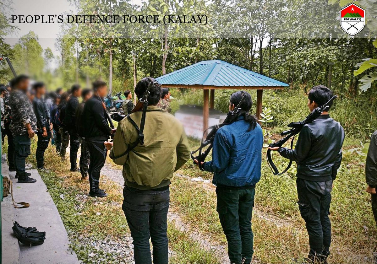 IrrawaddyNews's tweet image. Eight female members of the medical team of the People’s Defense Force-Kalay were arrested along with two men when regime forces raided the PDF’s camp in Kale Township, Sagaing Region on Tuesday morning. (Photo: Troops of PDF-Kalay) #WhatsHappeningInMyanmar