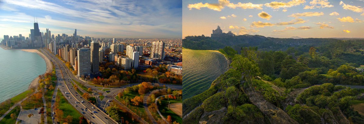 lessdanthree's tweet image. Chicago after the regrowth #neuralfilters #AIpocalypse