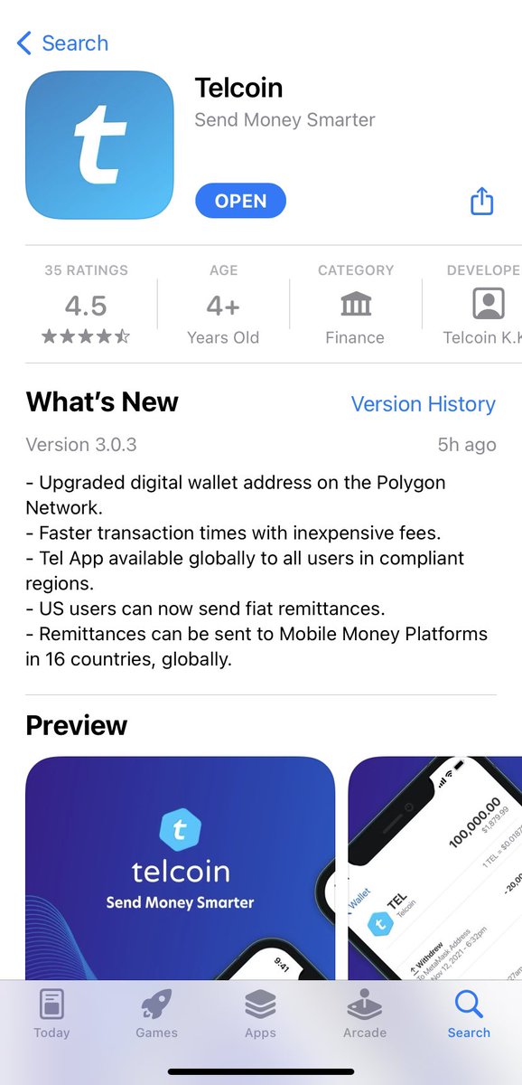 apyshare's tweet image. $TEL 3.0.3 boommmm
#TEL #Telcoin