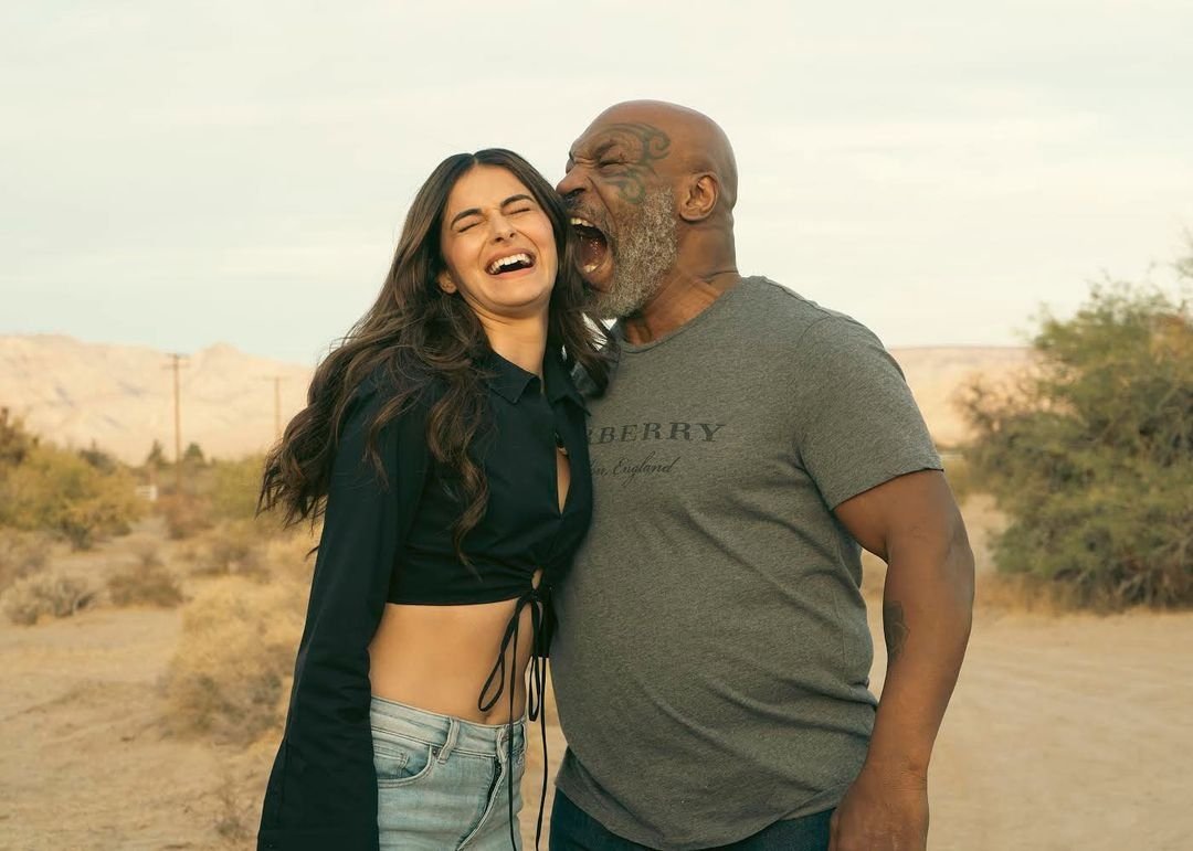 ananya with mike tyson