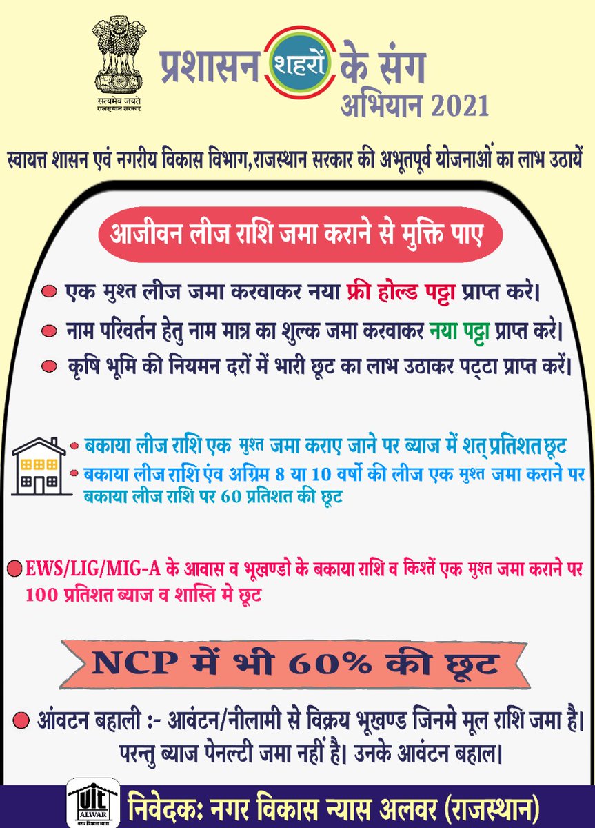 DMDCAlwar's tweet photo. प्रशासन शहरों के संग अभियान में राज्य सरकार की अभूतपूर्व योजनाओं का अधिकाधिक लाभ उठायें।
#PSKS @ashokgehlot51 @RajGovOfficial @RajCMO @UDHRajasthan @DIPRRajasthan https://t.co/jtQfSDWSZD