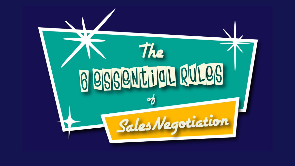 vivek_rain's tweet photo. Negotiations are more competitive than ever, and top sellers need a plan to stay ahead. This infographic from @RAINSelling shares 6 essential rules to stay confident in your negotiations. https://t.co/qvM5t5MIyV #salesnegotiations #salestips https://t.co/glpVIr1o7O