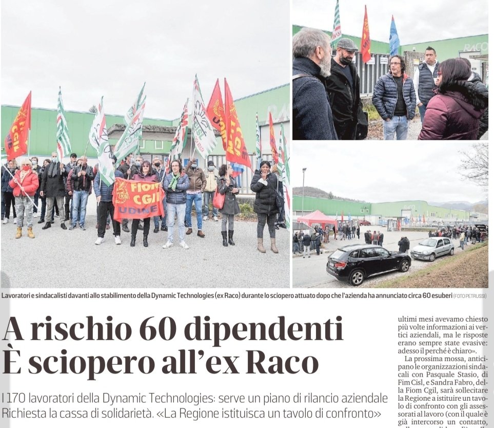 fimcislFVG's tweet photo. #17novembre in edicola sul @messveneto🗞 articolo sulla vertenza #DynamicTechnologies
#PasqualeStasio "Qui è in gioco il futuro di sessanta famiglie"
@FIMCislStampa https://t.co/8WOudfOHut