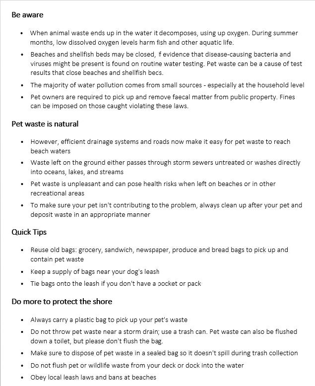 pittwaterdaily's tweet photo. A guide for pet owners on environmentally sound waste disposal practices to protect the recreational waters across the Northern Beaches.
#northernbeaches #palmbeach #monavale #avalonbeach #manly #freshwater #balgolah #curlcurl #deewhy #brookvale #sydney #dogs #beachescape https://t.co/3YI8pqfHhc