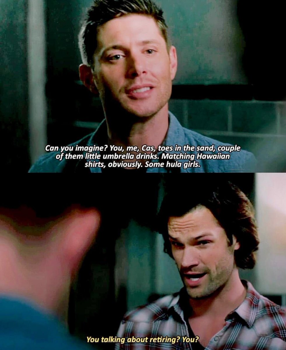 caslostwings's tweet photo. Just in case--in the coming days--anyone tries to convince you that his terrible ending is what Dean wanted, that it was his "success" story--B.S. 
Dean told us what he wanted. https://t.co/XRiEXggf3M