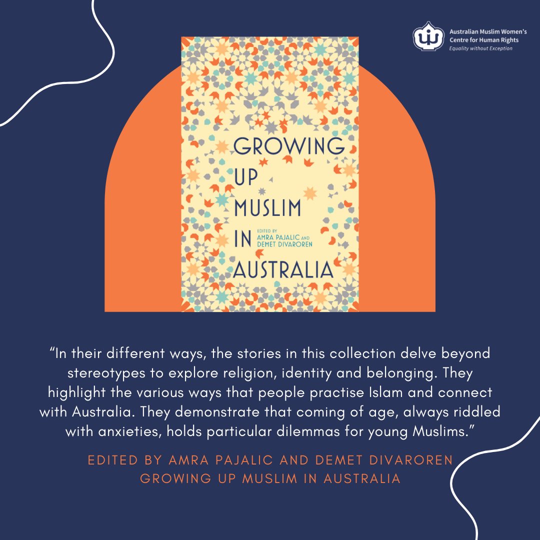 amwchr's tweet photo. At @amwchr we work with Muslim women by creating safe spaces to build, connect and support positive identity formation. Growing up Muslim in Australia edited by Amara Pajali & Demet Divaroren explore what is it really like to grow up Muslim in Australia?
#GrowingUpMuslim https://t.co/1prKUsGu6j