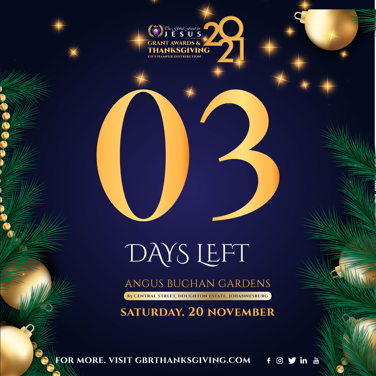 Real_GBR's tweet photo. Our mandate is to raise a global fund for Jesus that will be the most ultra-efficient and the biggest fund that the world has ever seen! 

#03DaysLeft
#Globalfundforjesus
#Globalbusinessroundtable
#GFFJNGOGRANTAwards2021 https://t.co/5rcYgWEtYL