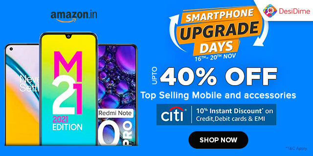 desi_dime's tweet photo. Amazon Smartphone Upgrade Days ππ»
https://t.co/jR7bXTZzwn
β
16th-20th Nov
β
Get Upto 40% Off on Top Selling Mobiles
#Amazonindia #amazon #smartphone #SmartphoneOffers #mobilesale #mobiles #dealoftheday #dealsonline #offers #onlineshopping #shoppingcommunity https://t.co/dHBp2BAI7N