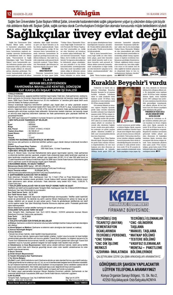 Yoğun iş yükünden dolayı zor durumda olan Üniversite çalışanları için acil olarak istihdam sağlanmalı ve asistan kadrolarınin da artırılması gerekmektedir.
Çok Şey İstemiyoruz...