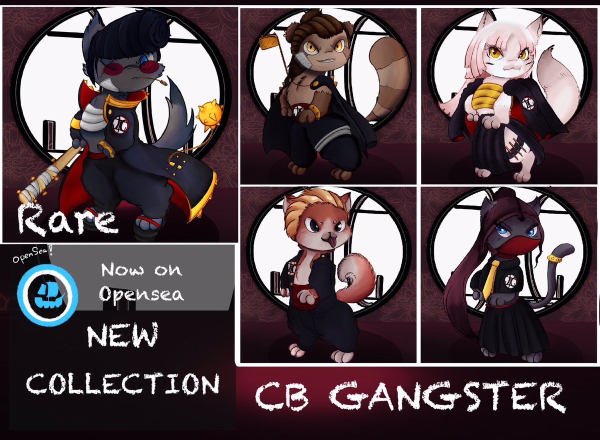 [TIME TO MAKE A NEW GENERATION OF GANGSTER]

!NEW DROP!
CB_Gangster collection 

Only 0.015 ETH

Opensea:| opensea.io/collection/sfa…|

✨Hope you like it✨

#NFTcollection #NFTCommmunity #ThaiNFT #newdrop 
#NFTdrops #NFTartists
