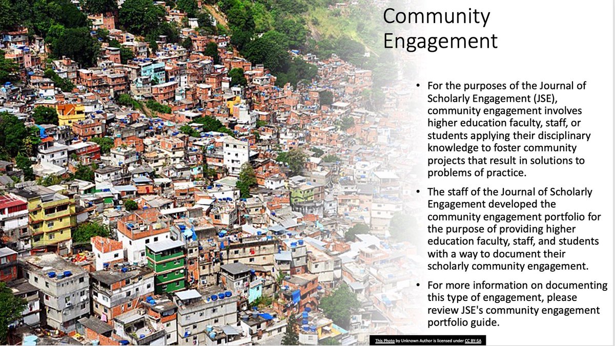 JSE &amp; Community Engagement!  scholarlyengagement.com/guides/communi…