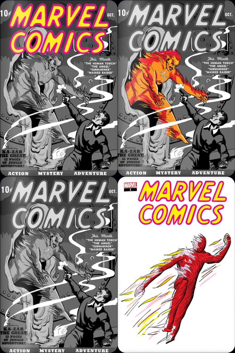 NFTComics82's tweet photo. Marvel Comics #1
Drop 1 - 19 Aug 2021
Editions: 60.000

#Common 48.000 
#Uncommon 6.000
#Rare 3.000
#UltraRare 2.400
#SecretRare 600

#Veve #Marvel #nft #comic https://t.co/svzgYIsZAL