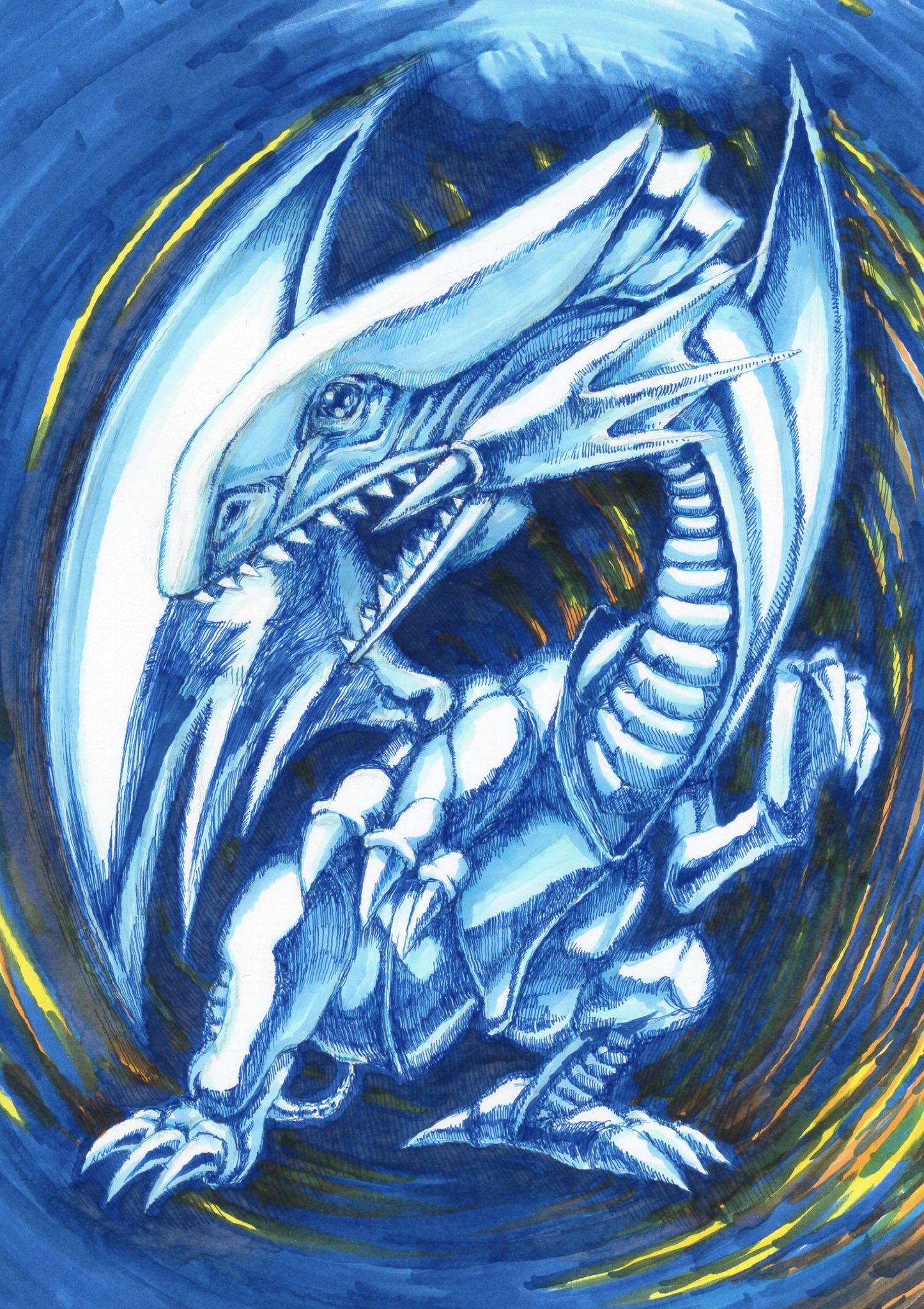 ツナ吉 ブルーアイズ描いてみました 遊戯王って自分には今のルールついていけませんw 遊戯王 ブルーアイズホワイトドラゴン 絵描きさんと繋がりたい アナログ絵描きさんと繋がりたい イラスト好きな人と繋がりたい T Co Fd0etj3ezs Twitter