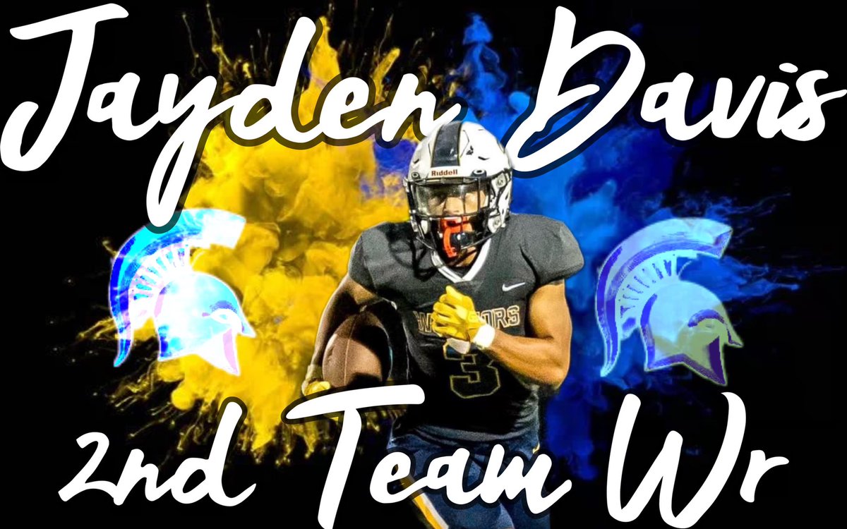 Congrats to Class of 2022 WR Jayden Davis on his All Conference selection after a great season full of clutch plays!
