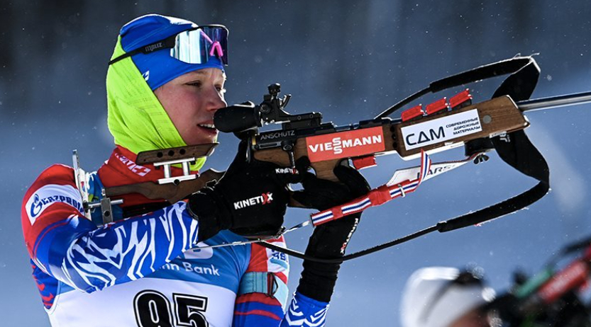 биатлон прямой эфир женщины