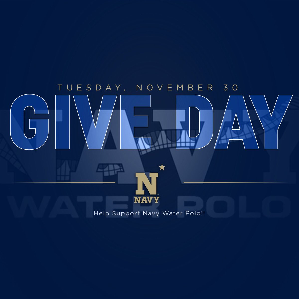 NavyWaterPolo's tweet image. ✌️ weeks until annual giving day.                                          On November 30th, please consider supporting our program.  Your support goes a long way in helping our Mids succeed both in an out of the pool.  #gonavywp🇺🇸