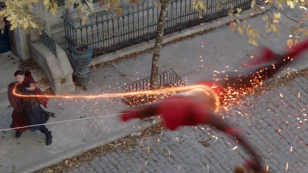 PeggyWhatif's tweet photo. DOCTOR STRANGE GOT PETER REAL GOOD 
#SpiderManNoWayHome https://t.co/TcoUjLai9A