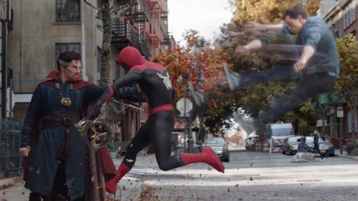 PeggyWhatif's tweet photo. DOCTOR STRANGE GOT PETER REAL GOOD 
#SpiderManNoWayHome https://t.co/TcoUjLai9A
