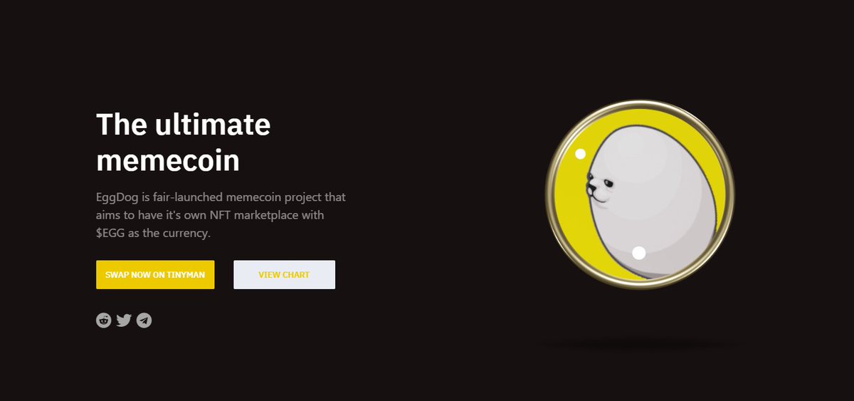 EggDogASA's tweet photo. A small updated to the site was just released.
We are working to fix the issues on the mobile version ;)

https://t.co/FNpG58K2Xq

#Algorand #ALGO #AlgoASA #Memecoin  #algofam #algogems #cryptotrading #memecoins #ALGONFTs #Moonshot #EggDogASA #AlgoASA https://t.co/xVnkekD6As