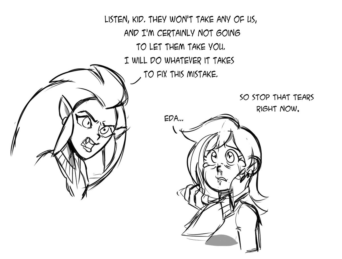 It's not like Luz has a lot of options here. She could marry the empress or be a nice stone coat rack for the empress to put her cloaks on in the throne room.

Fortunately, none of these options were in Eda's plans, she'll fix this, no matter what. 