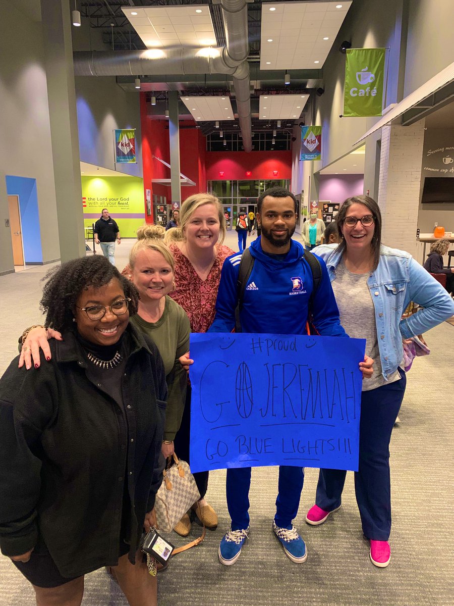 So happy we got to see Jeremiah play tonight for Blue Lights College! 💙 <a href="/CoachPJLowman/">Coach PJ Lowman</a>