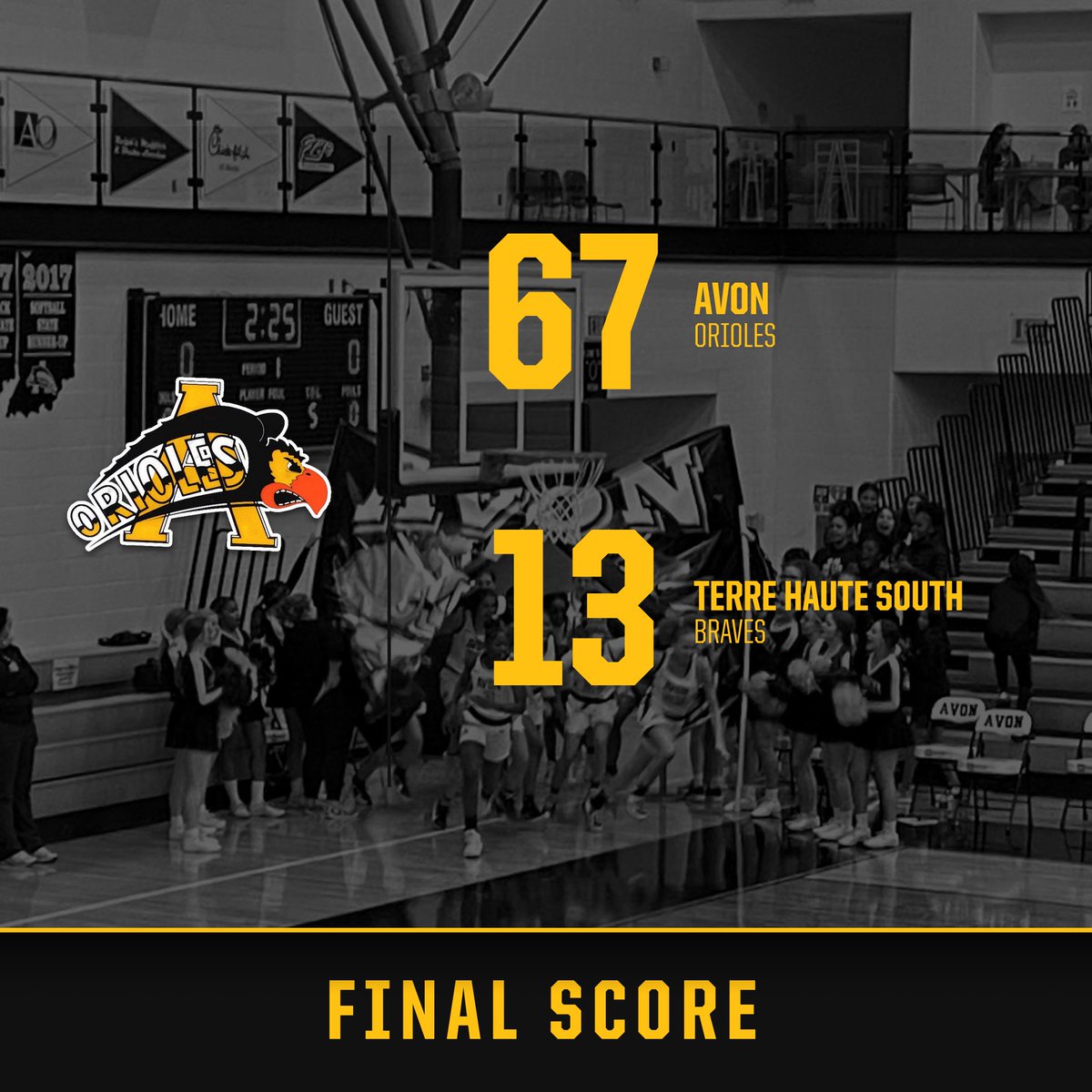 OrioleAthletics's tweet photo. Girls' Basketball Final.  Next Game:  Friday Night at Zionsville https://t.co/guQX28zfEH