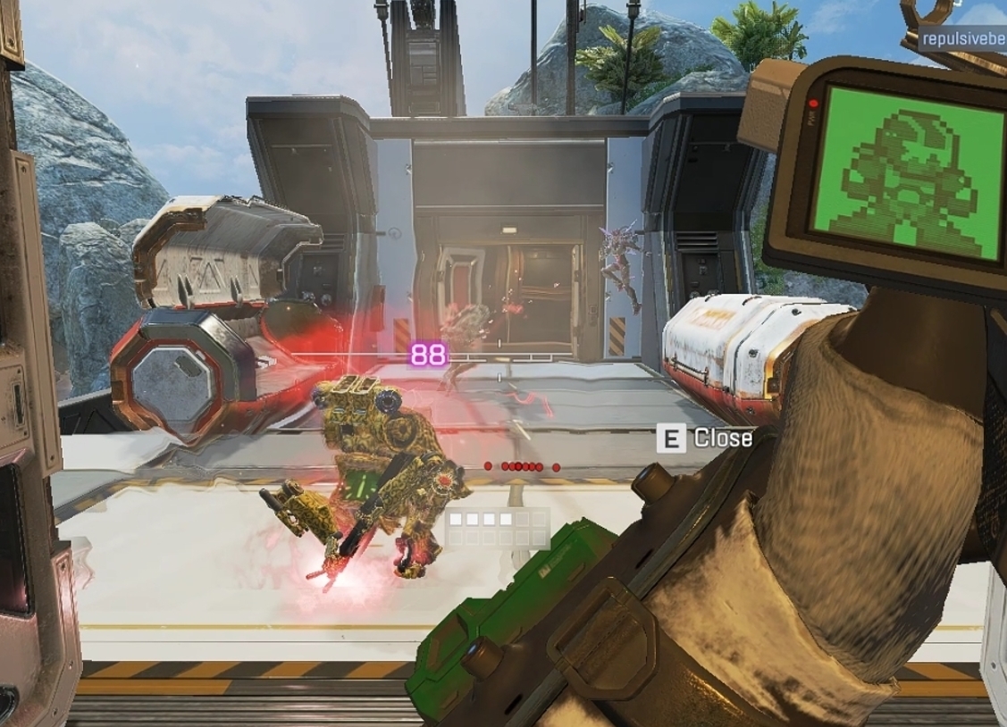 GAIN3Z's tweet photo. bruh I hit pathfinder so hard in the back he decided to touch his toes 😂😂😂 @PlayApex https://t.co/fRFiRCvoEp