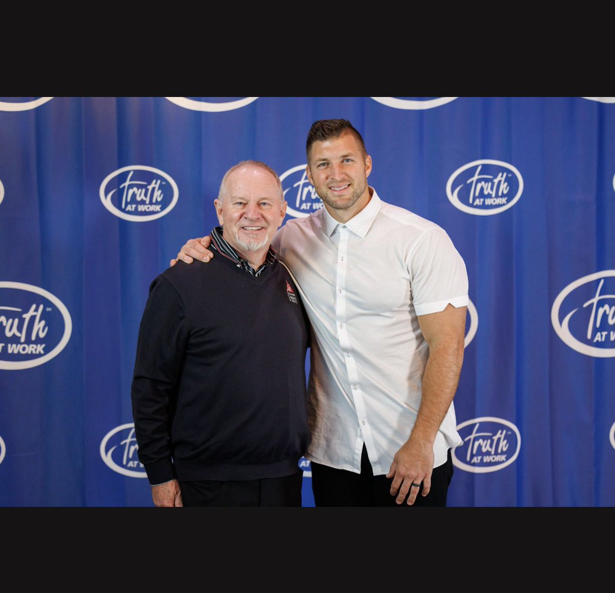 RayMarsh11's tweet photo. Getting to meet and talk with @TimTebow after the @truthatworknow Conference last week was very inspiring. #CorporateChaplainsOfAmerica https://t.co/hrts3dOrPS