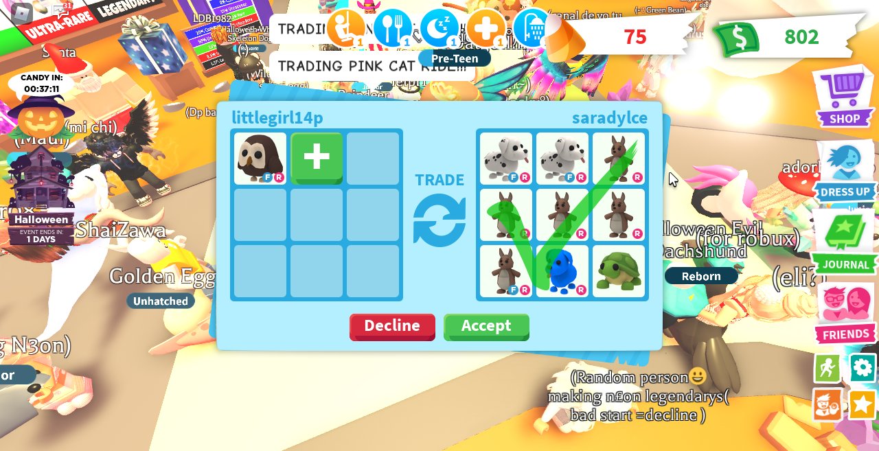 Would anyone like to do this? :D also wfl for me idk if adopt me Trading  values is right : r/AdoptMeTrading